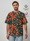 Мужская футболка оверсайз / Абстрактный арабский узор