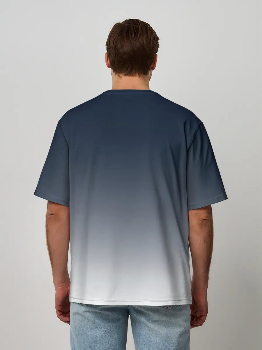 Мужская футболка оверсайз / Градиент