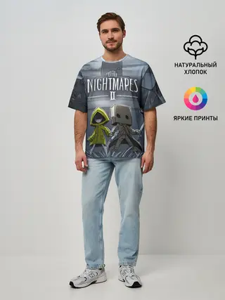 Мужская футболка оверсайз / LITTLE NIGHTMARES 2