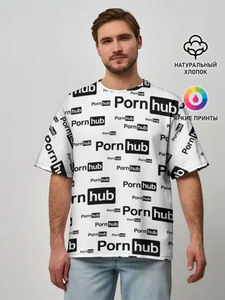 Мужская футболка оверсайз / PornHub