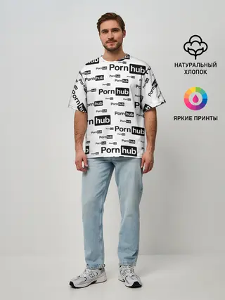 Мужская футболка оверсайз / PornHub