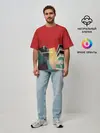 Мужская футболка оверсайз / архитектура