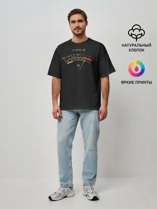 Мужская футболка оверсайз / Уровень dB