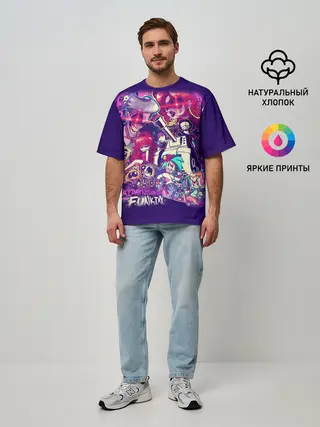 Мужская футболка оверсайз / ПЕРСОНАЖИ FNF