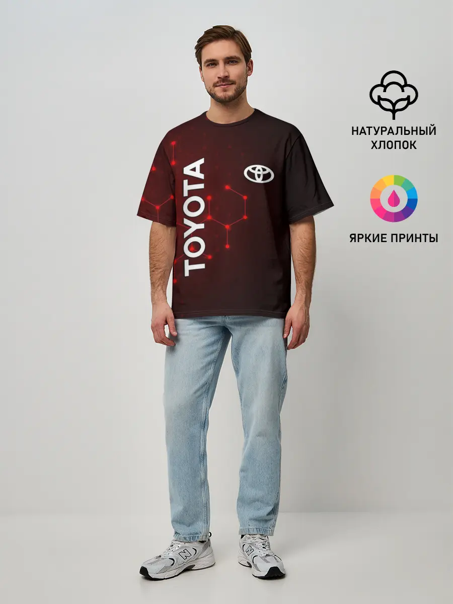 Мужская футболка оверсайз / TOYOTA