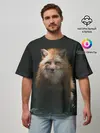 Мужская футболка оверсайз / Хитрый Лис