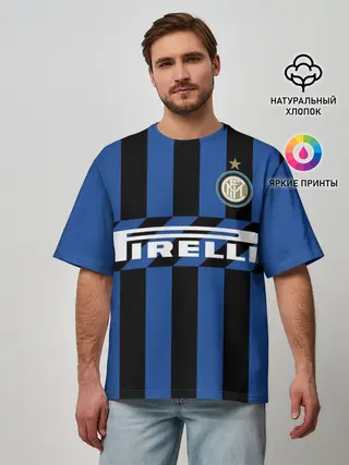 Мужская футболка оверсайз / Интер 19-20 home