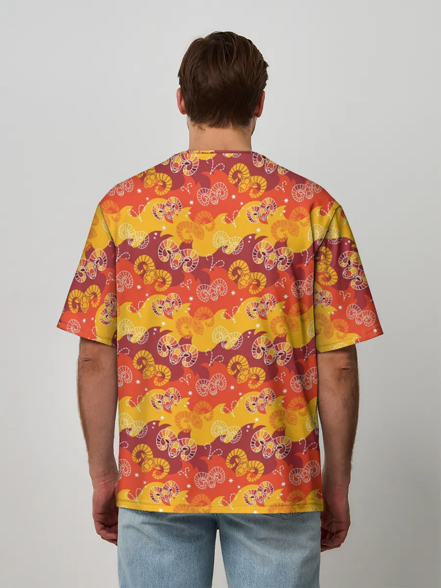 Мужская футболка оверсайз / Овен