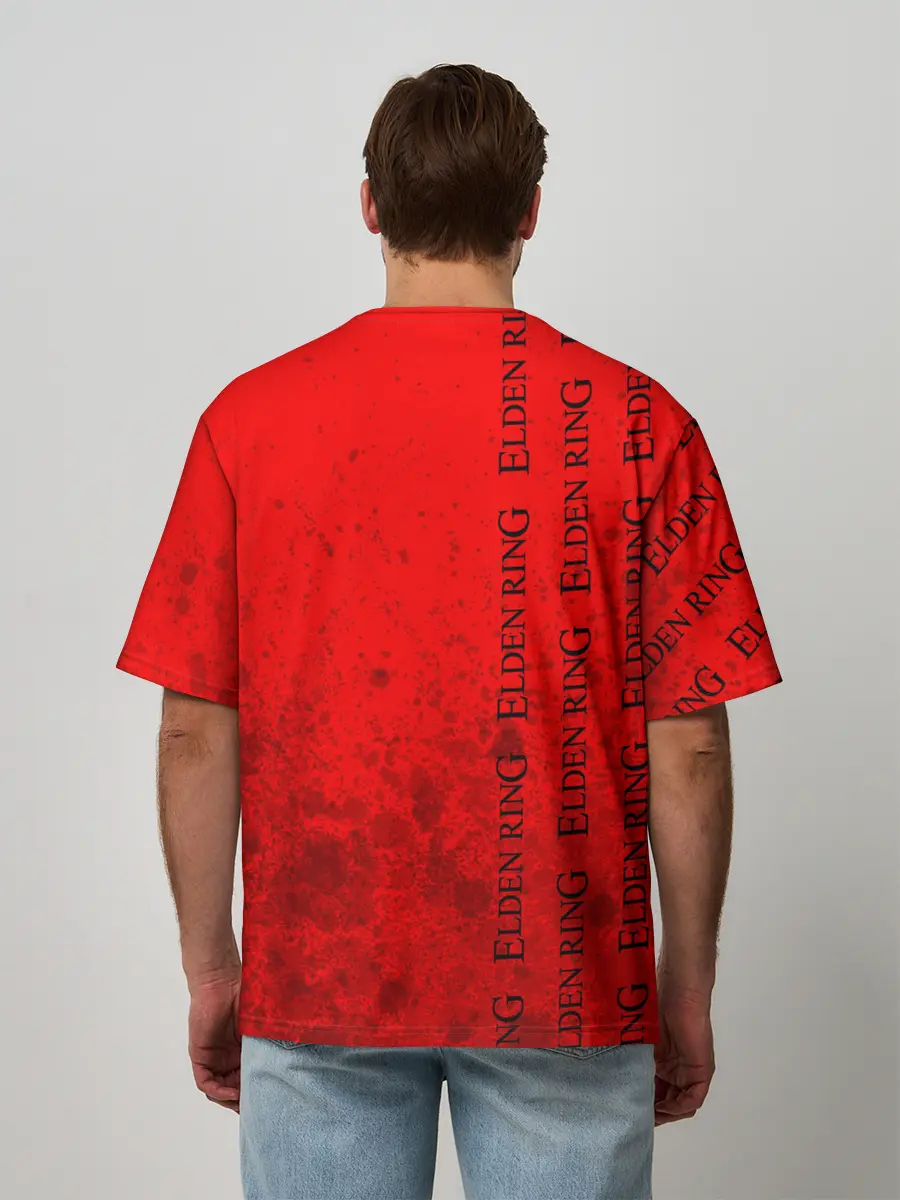 Мужская футболка оверсайз / Элден Ринг - Взрыв