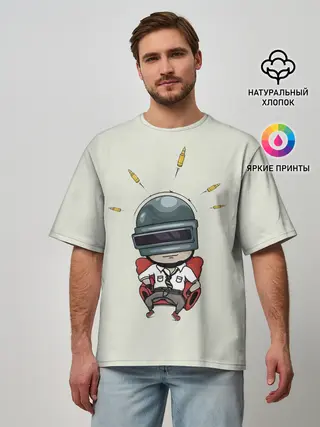 Мужская футболка оверсайз / Pubg Boss