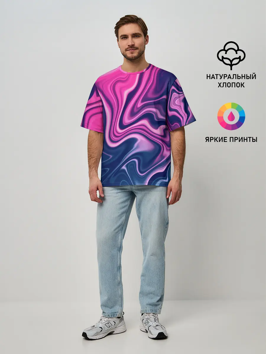 Мужская футболка оверсайз / Abstraction
