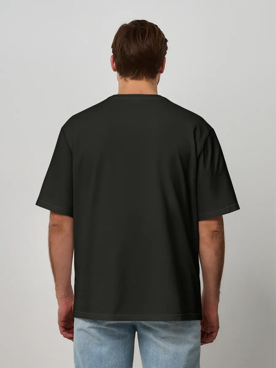 Мужская футболка оверсайз / Героиня Helltaker стоит