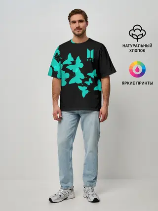 Мужская футболка оверсайз / BTS