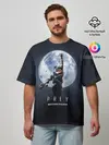 Мужская футболка оверсайз / PREY: Mooncrash