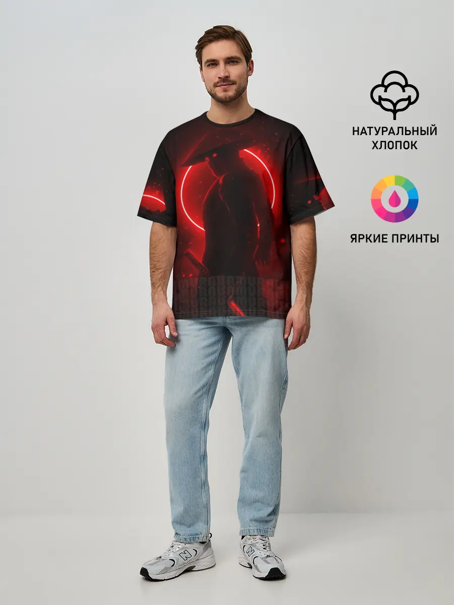 Мужская футболка оверсайз / SAMURAI