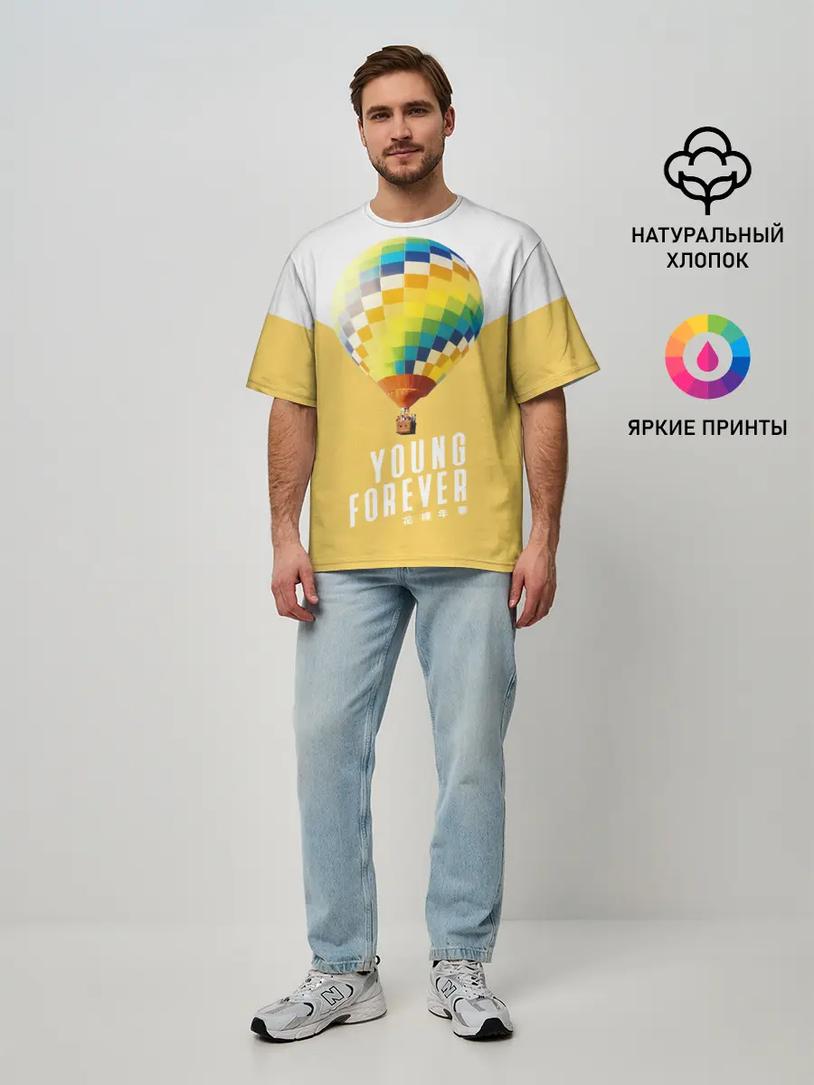 Мужская футболка оверсайз / BTS Young Forever