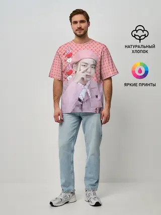 Мужская футболка оверсайз / BTS. Ким Тэ Хён