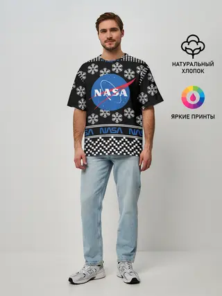 Мужская футболка оверсайз / НАСА