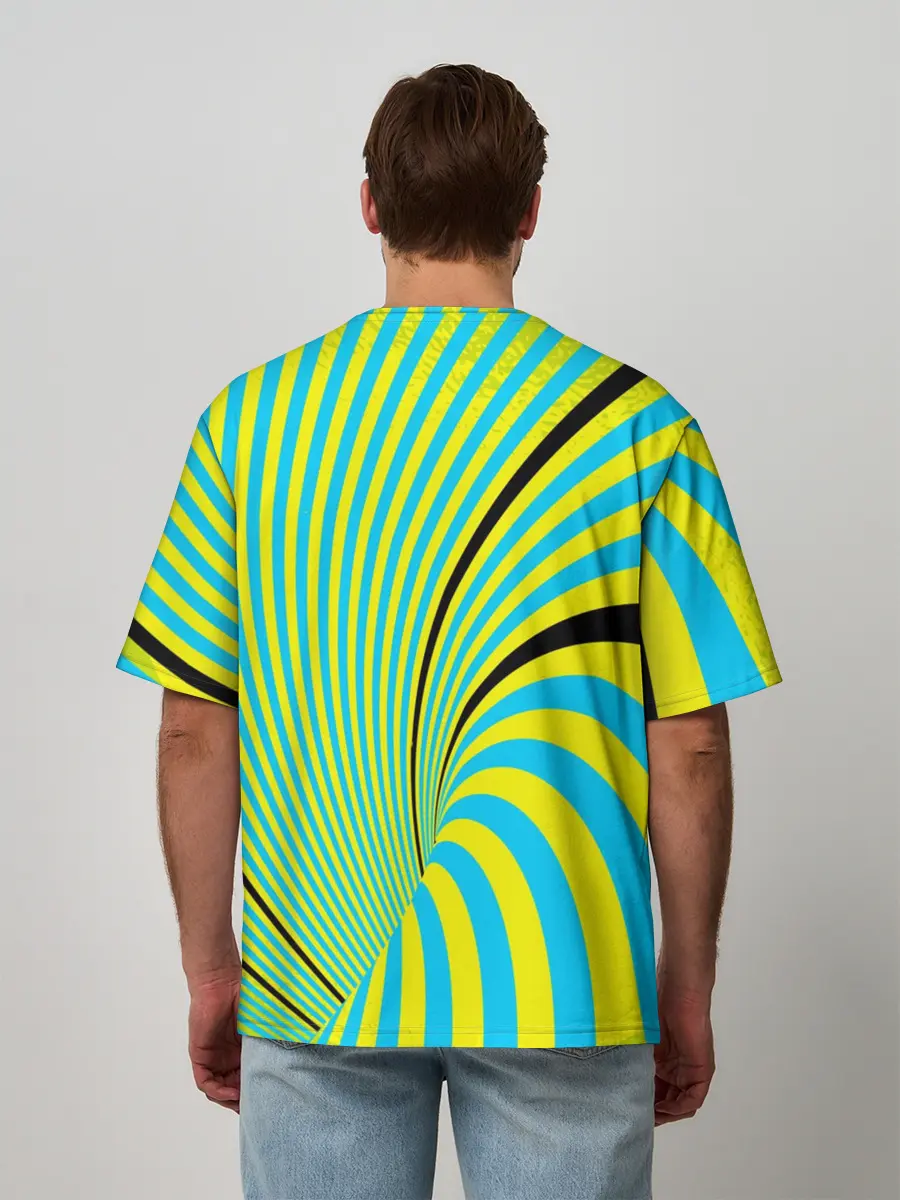 Мужская футболка оверсайз / Психоделика