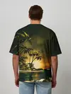 Мужская футболка оверсайз / РАЙСКИЙ ОСТРОВ