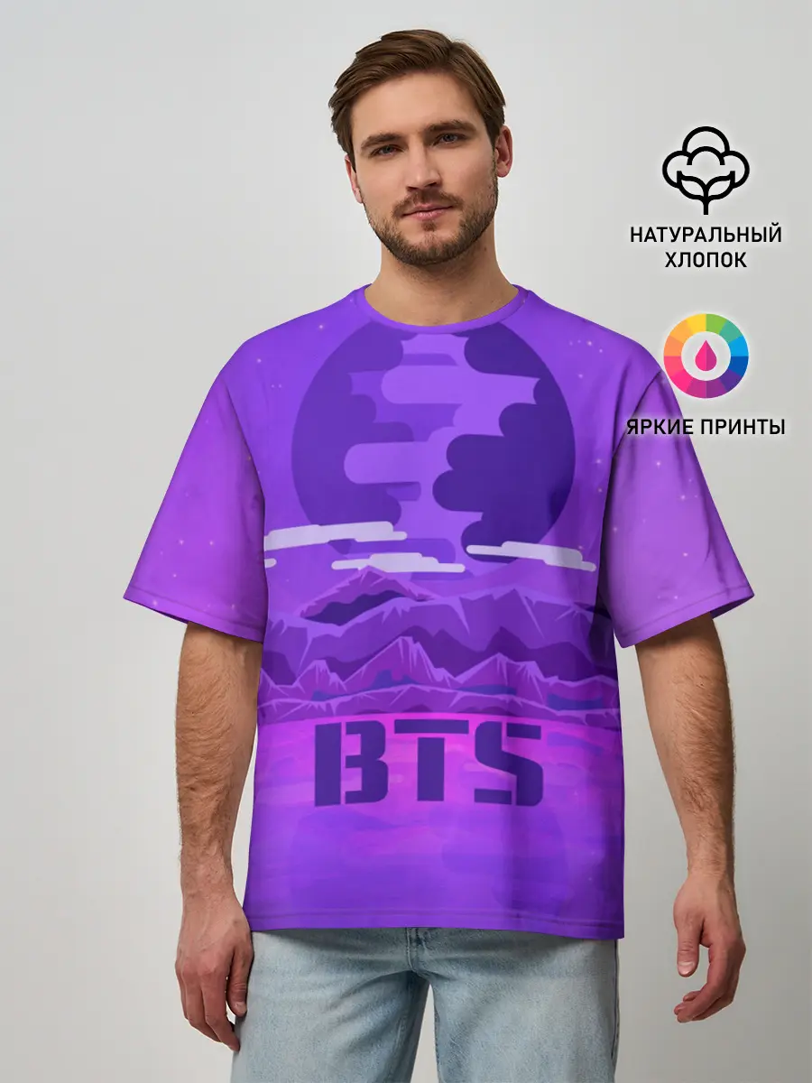 Мужская футболка оверсайз / BTS BAND