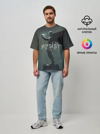 Мужская футболка оверсайз / Within Temptation RESIST