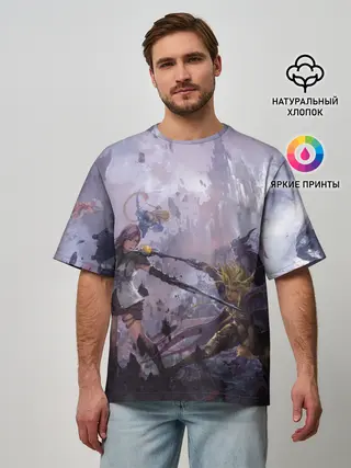 Мужская футболка оверсайз / Final Fantasy