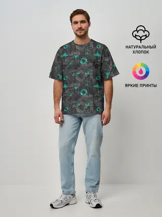 Мужская футболка оверсайз / Cyber