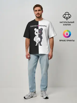 Мужская футболка оверсайз / МОНОКУМА