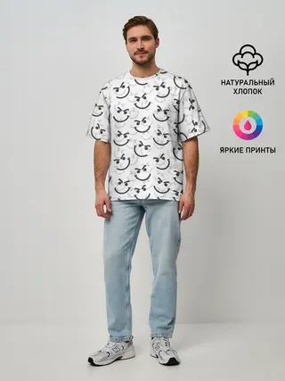 Мужская футболка оверсайз / BON JOVI HAVE A NICE DAY