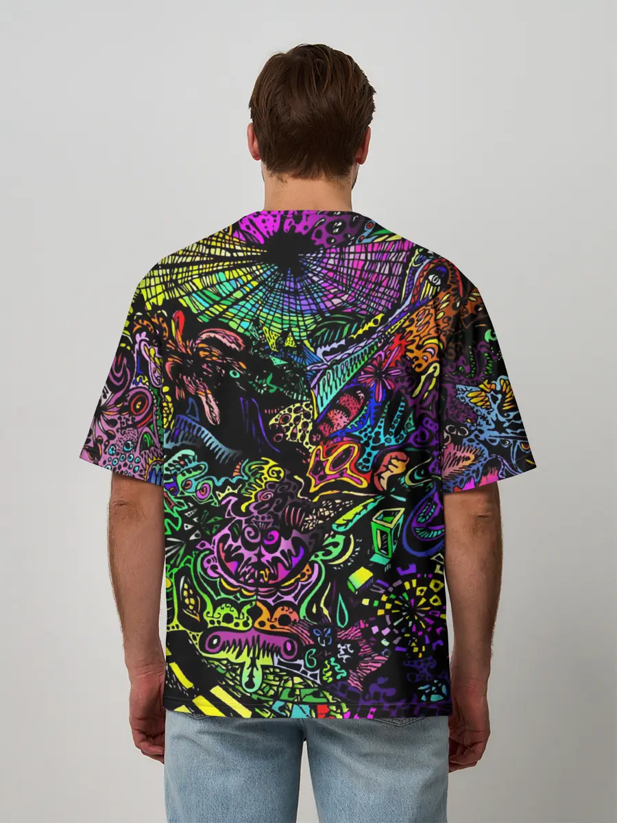 Мужская футболка оверсайз / PSYHODELIC