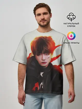 Мужская футболка оверсайз / BTS