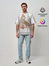 Мужская футболка оверсайз / Тигр с подарками