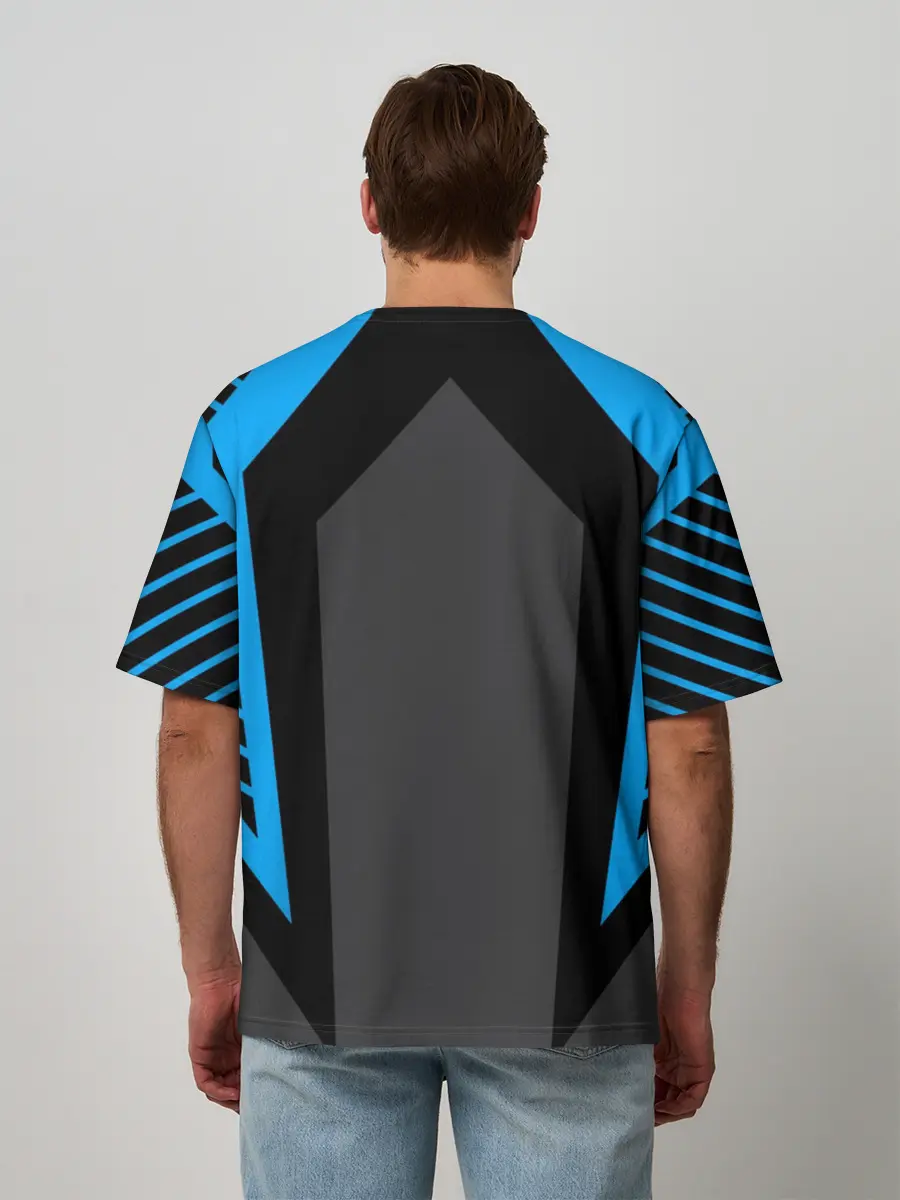 Мужская футболка оверсайз / Боец