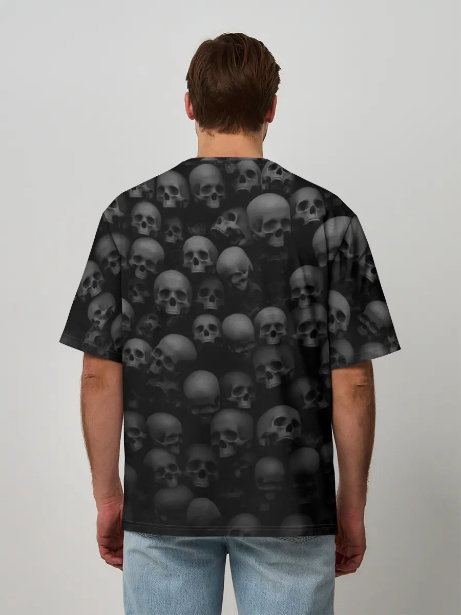 Мужская футболка оверсайз / Five Finger Death Punch | 5FDP