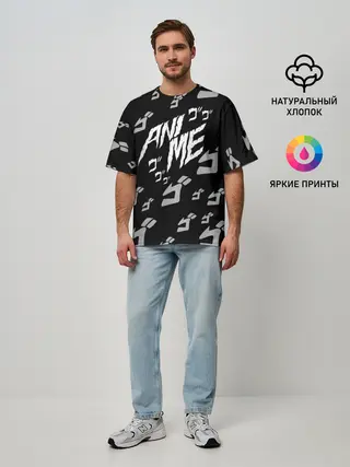 Мужская футболка оверсайз / JoJo Bizarre Adventure