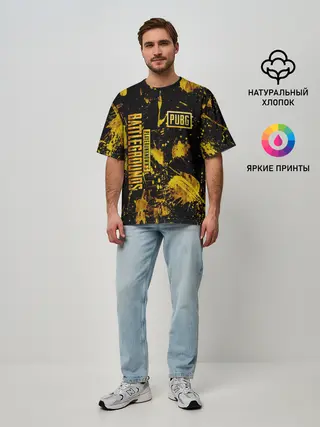 Мужская футболка оверсайз / PUBG