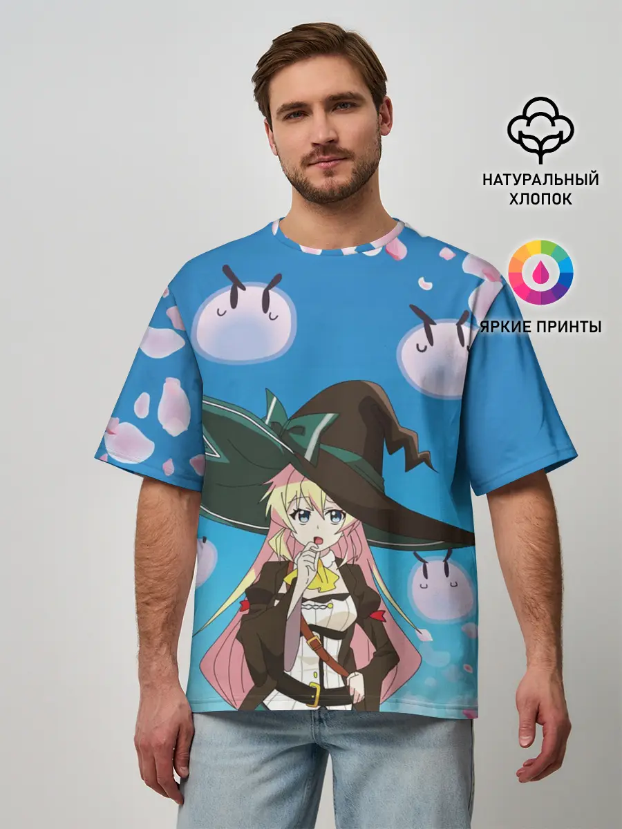 Мужская футболка оверсайз / Azusa Aizawa