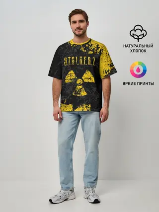 Мужская футболка оверсайз / STALKER 2