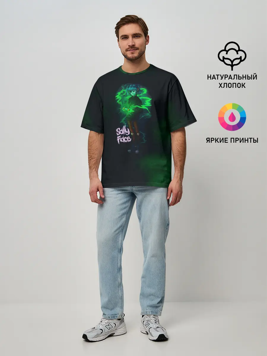 Мужская футболка оверсайз / Sally Face