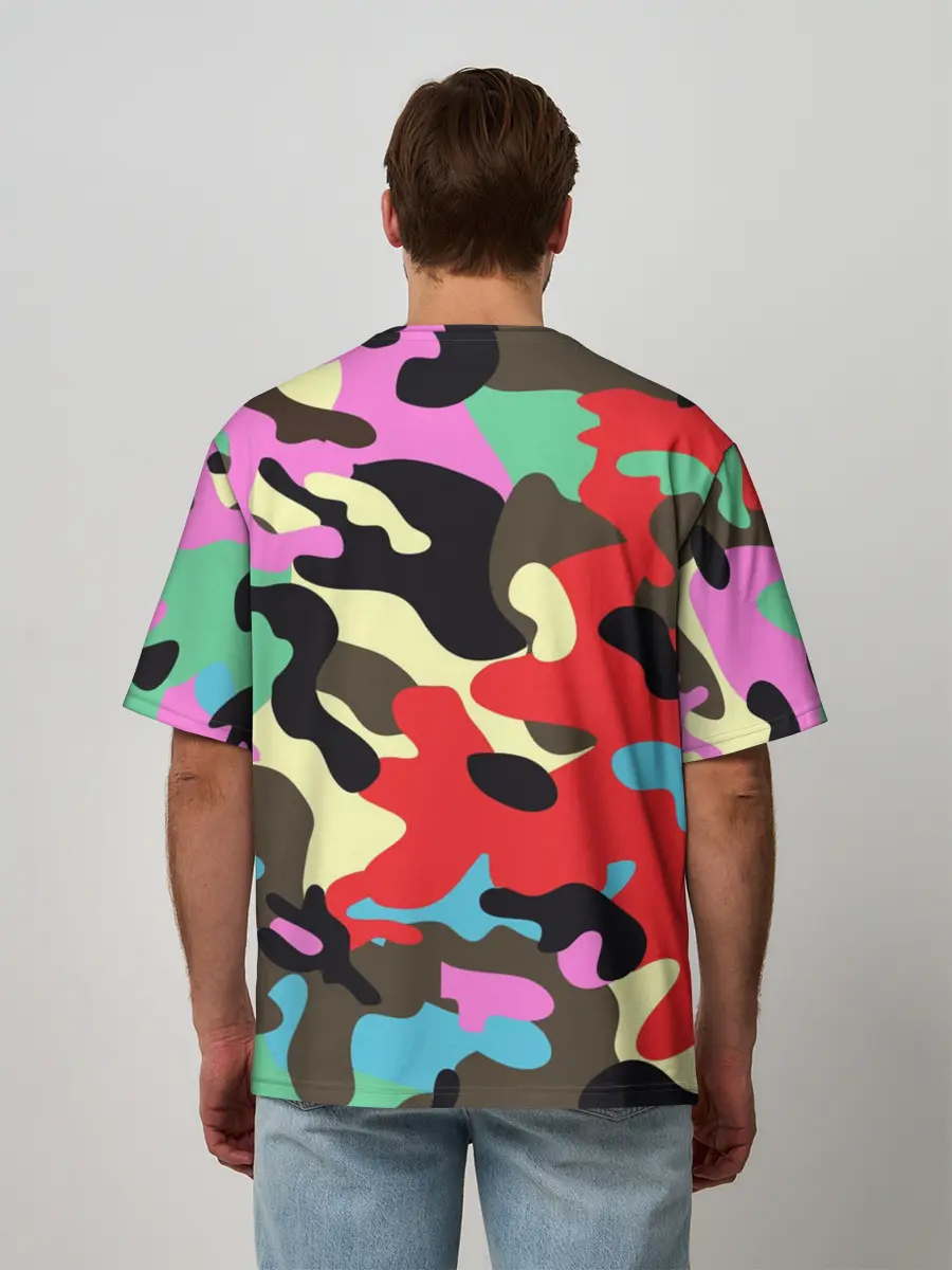 Мужская футболка оверсайз / Камуфляж