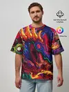 Мужская футболка оверсайз / Hyper Beast