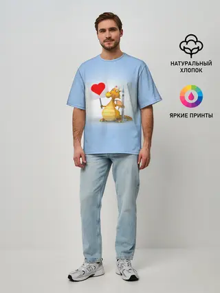 Мужская футболка оверсайз / Dragon doc | Доктор драго