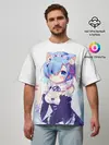 Мужская футболка оверсайз / Re:Zero, Рем