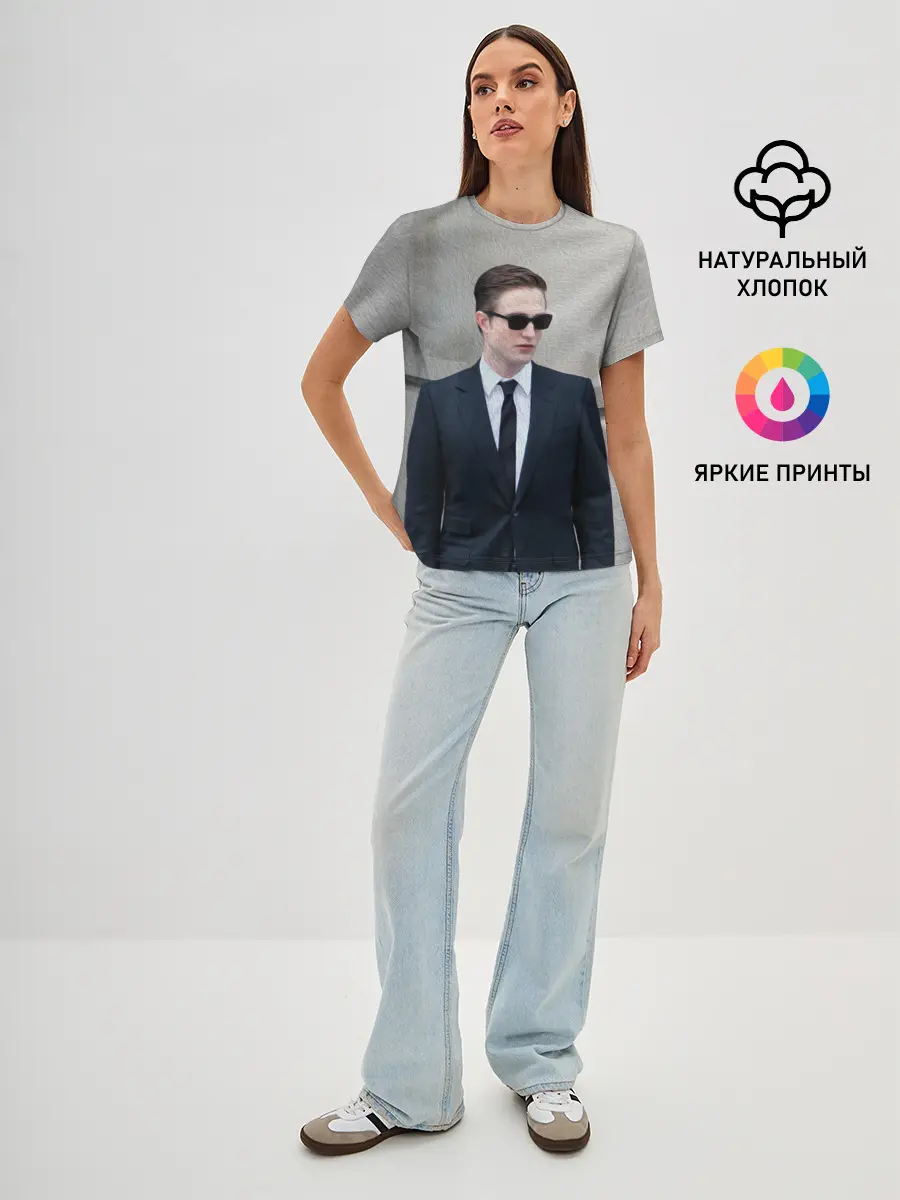 Женская базовая футболка / Роберт Паттинсон