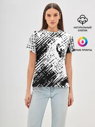 Женская базовая футболка / спорт фсб