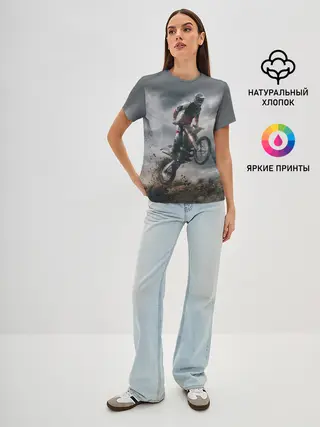 Женская базовая футболка / МОТОКРОСС КТМ | MOTOCROSS KTM