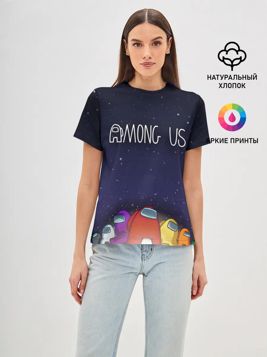 Женская базовая футболка / Among Us team