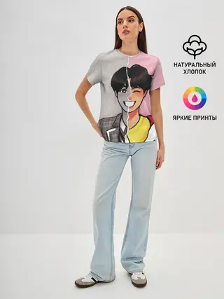 Женская базовая футболка / K-Pop