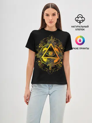 Женская базовая футболка / Всевидящее око